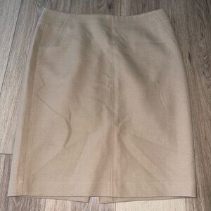 LOFT Tan Pencil Skirt Knee-Length Work size 12